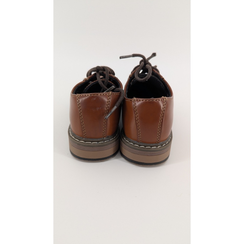 Bruno Marc Boys Cognac Brown Cap Toe Oxford Dress Shoes SBOX211K Size 10 Toddler - Picture 2 of 7